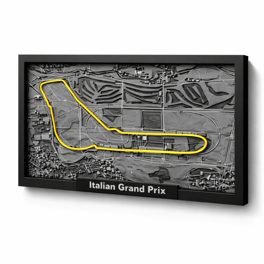 Cuadro 3D de Circuito F1 con Diseño Premium