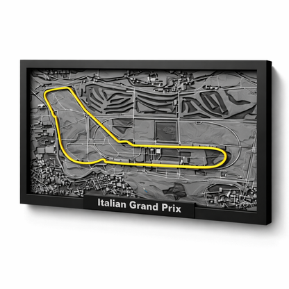 Cuadro 3D de Circuito F1 con Diseño Premium